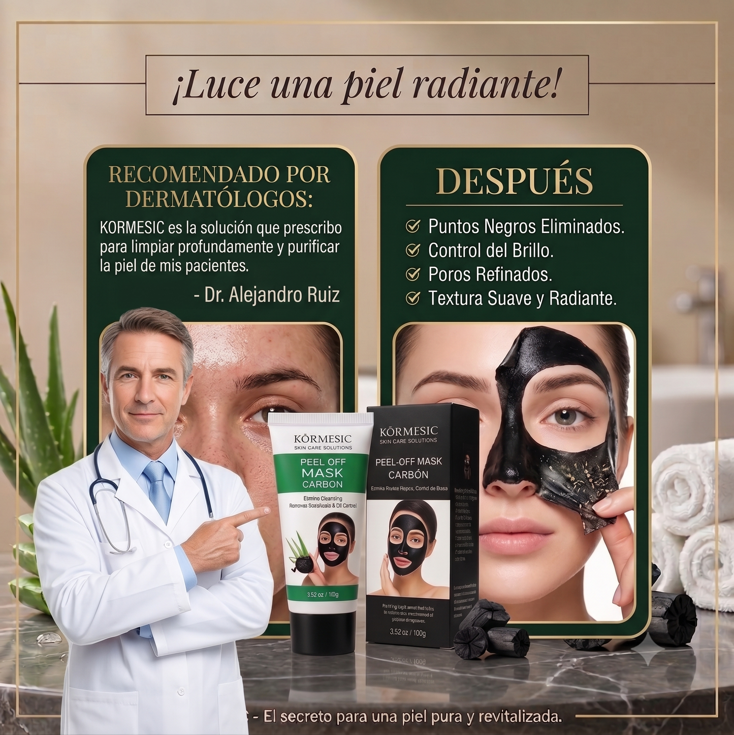 CarbonPure™ | Mascarilla Negra Purificante
