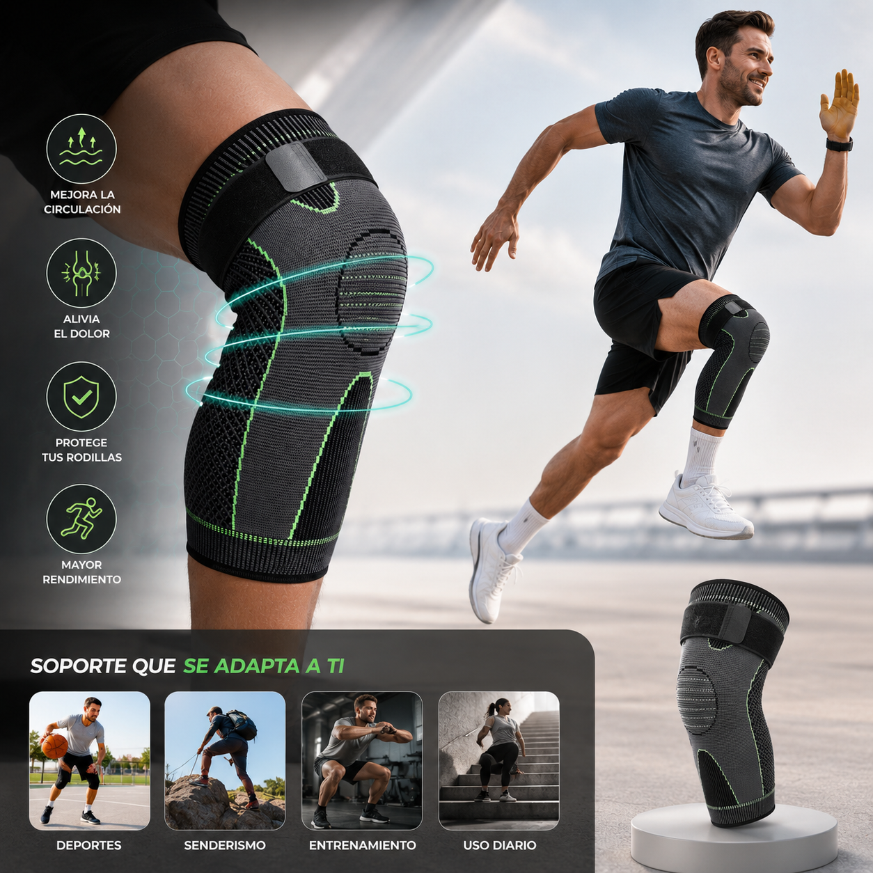 RodillaFirme™ – Soporte y alivio para tu rodilla