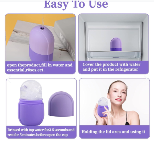 IceGlow: Masajeador Facial Hielo en Silicona