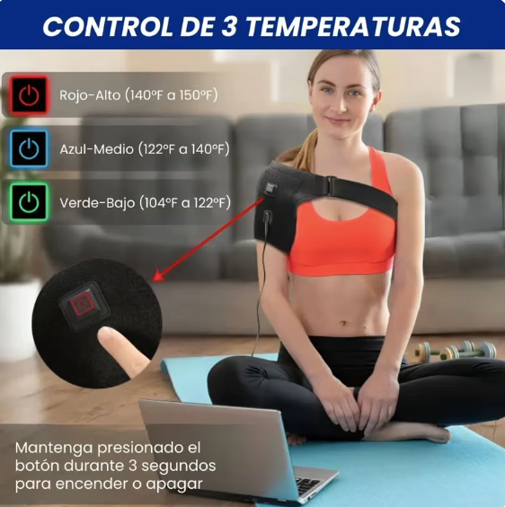 Hombrera Térmica Ajustable con Calor Terapéutico
