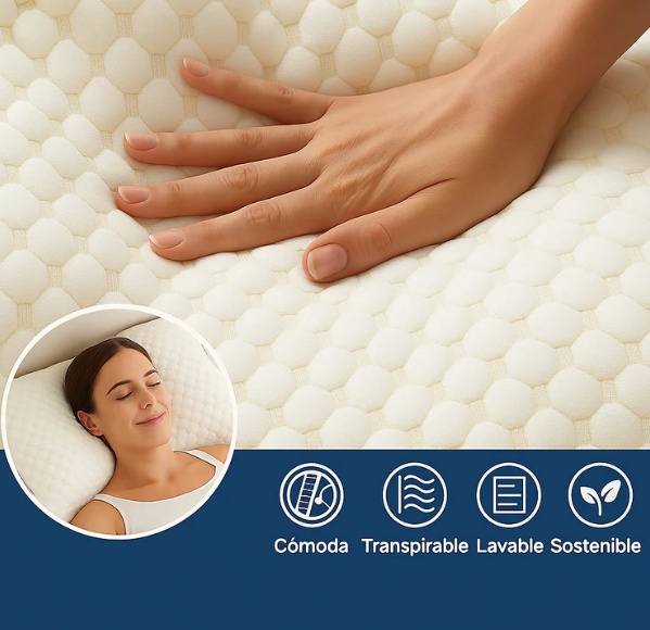 Almohada 3D para un sueño sin dolor cervical