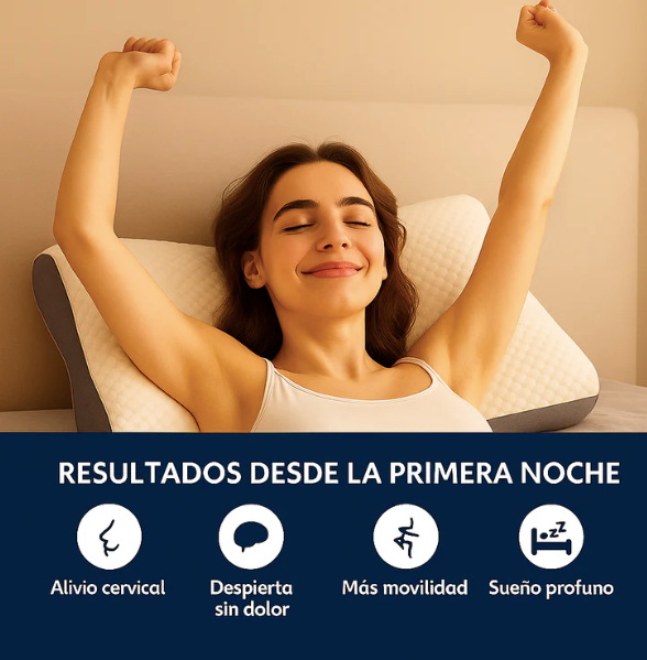 Almohada 3D para un sueño sin dolor cervical
