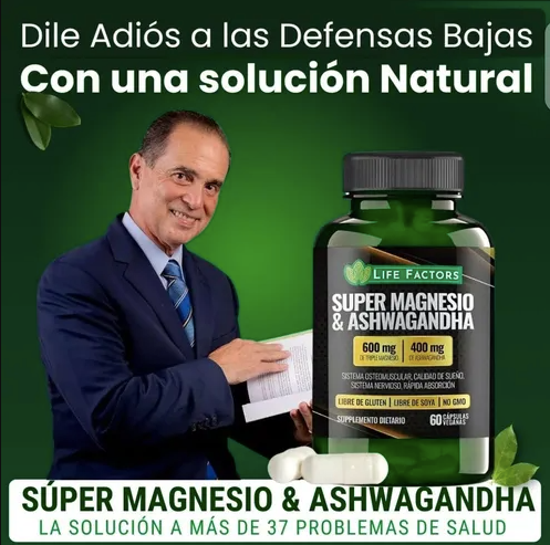 Super Magnesio y Ashwagandha