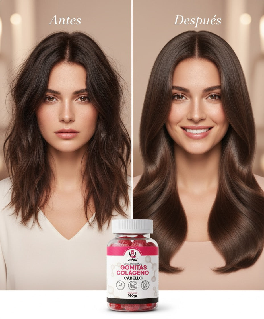 Gomitas de Colageno + Biotina: Cabello, piel y uñas radiantes