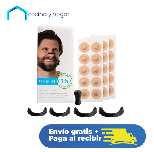 RespiraMax – Tiras Nasales Magnéticas Antirronquidos (Paquete x 15 Pares)