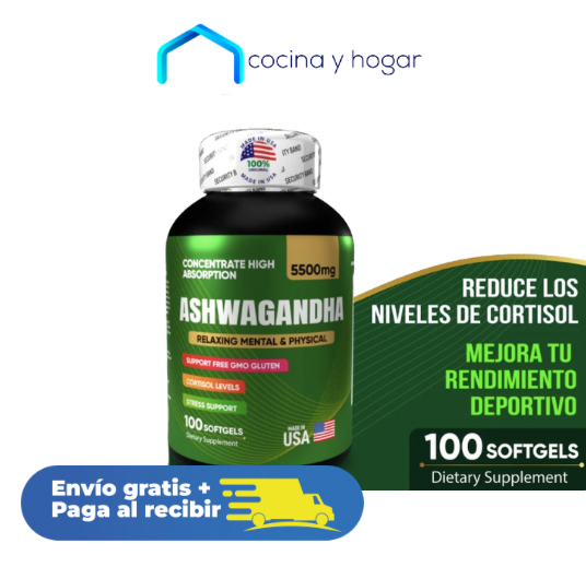 Ashwagandha X 100 Reduce el Estrés y la Ansiedad