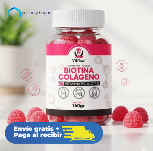 Gomitas de Colageno + Biotina: Cabello, piel y uñas radiantes