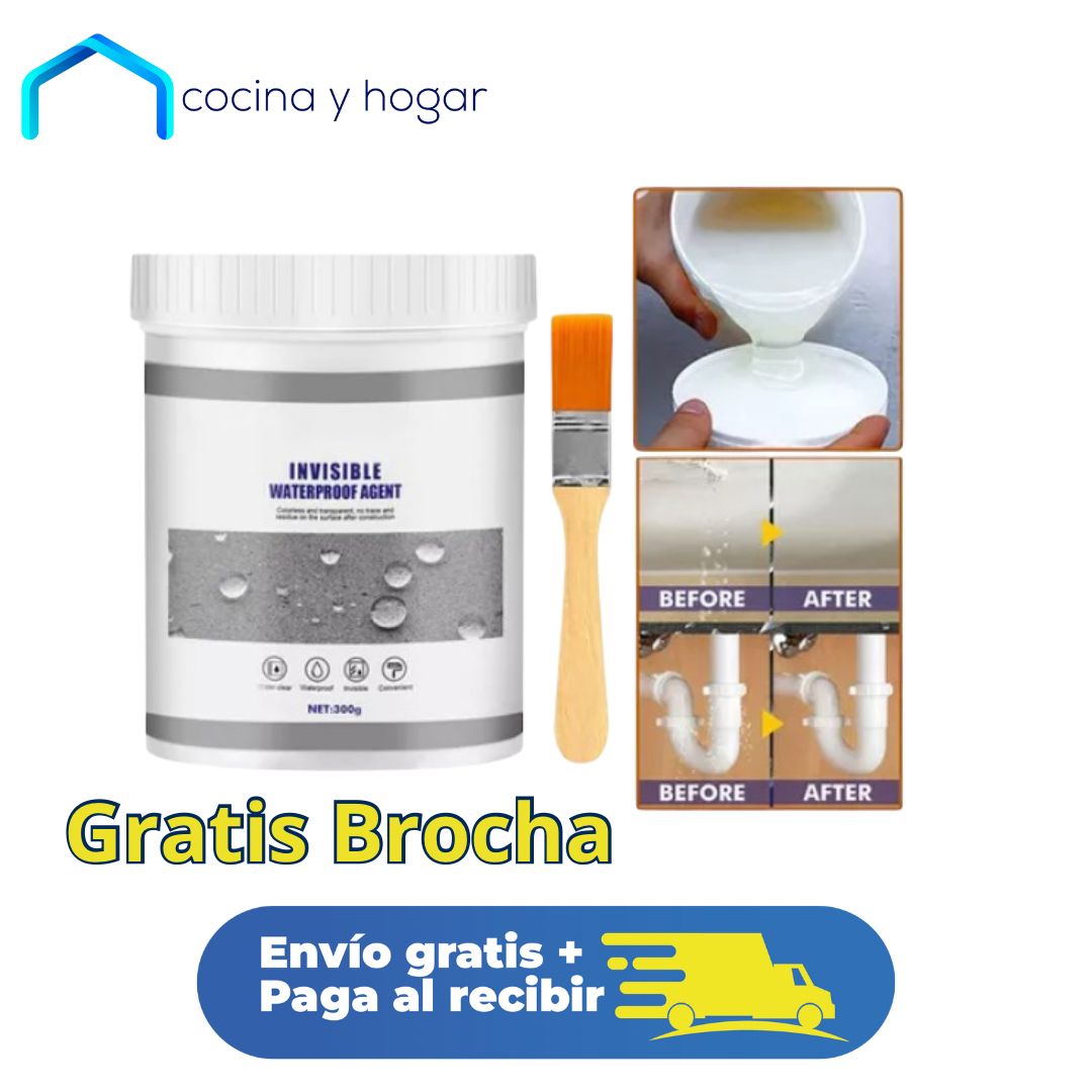 Sellador impermeabilizante invisible + Brocha GRATIS