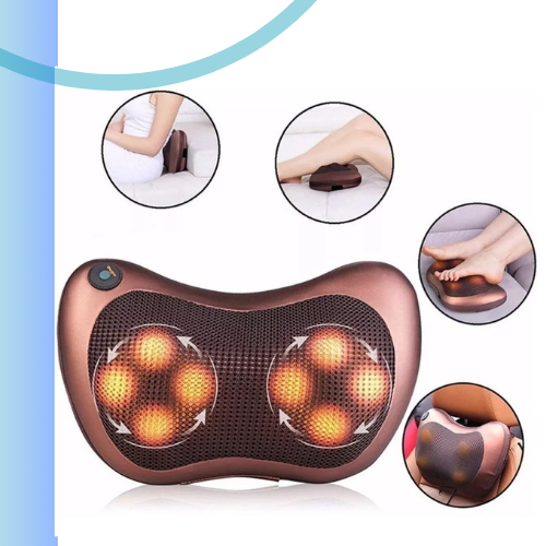 MassaPro: Almohada Masajeadora 4D para Hogar y Carro
