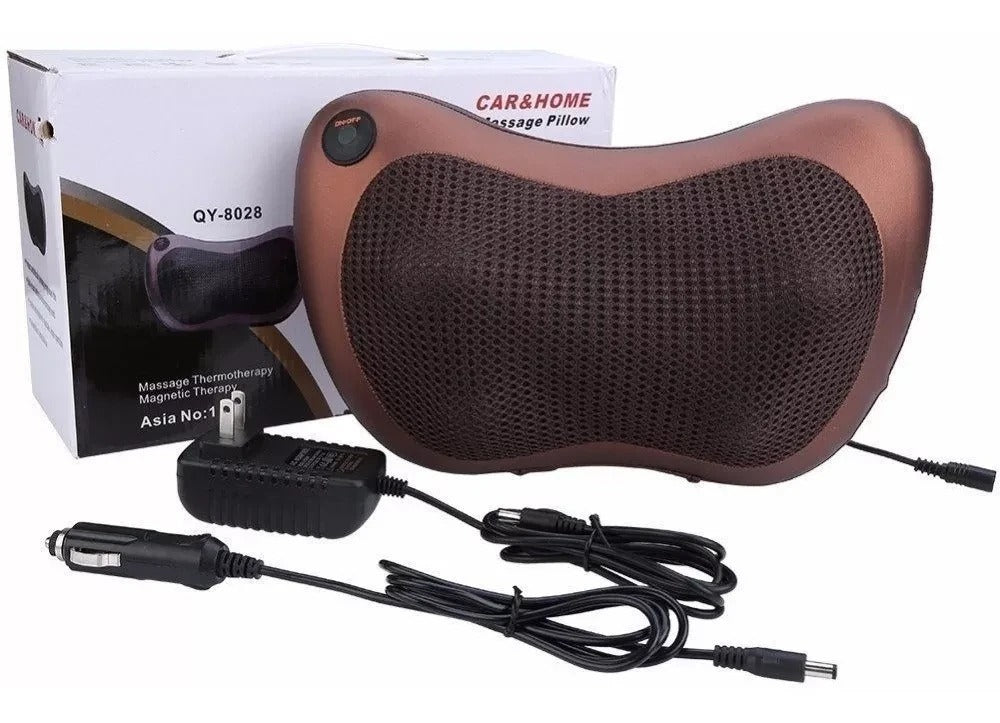 MassaPro: Almohada Masajeadora 4D para Hogar y Carro