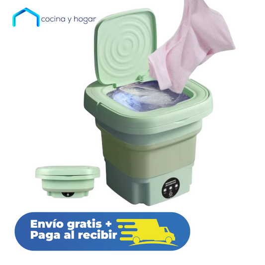 Mini Lavadora Plegable 2 en 1