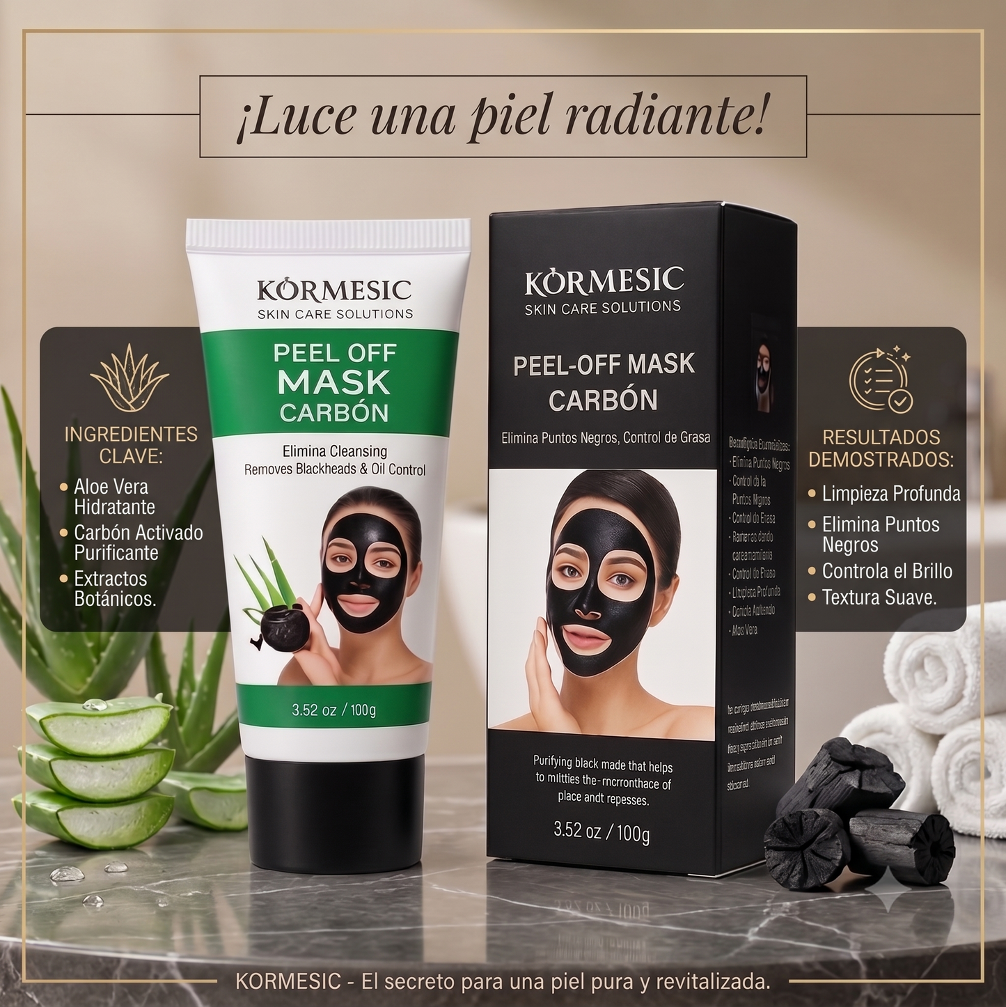 CarbonPure™ | Mascarilla Negra Purificante