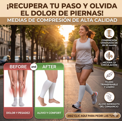 Medias De Compresión - Alivio Instantáneo De Pies Hinchados Y Adoloridos