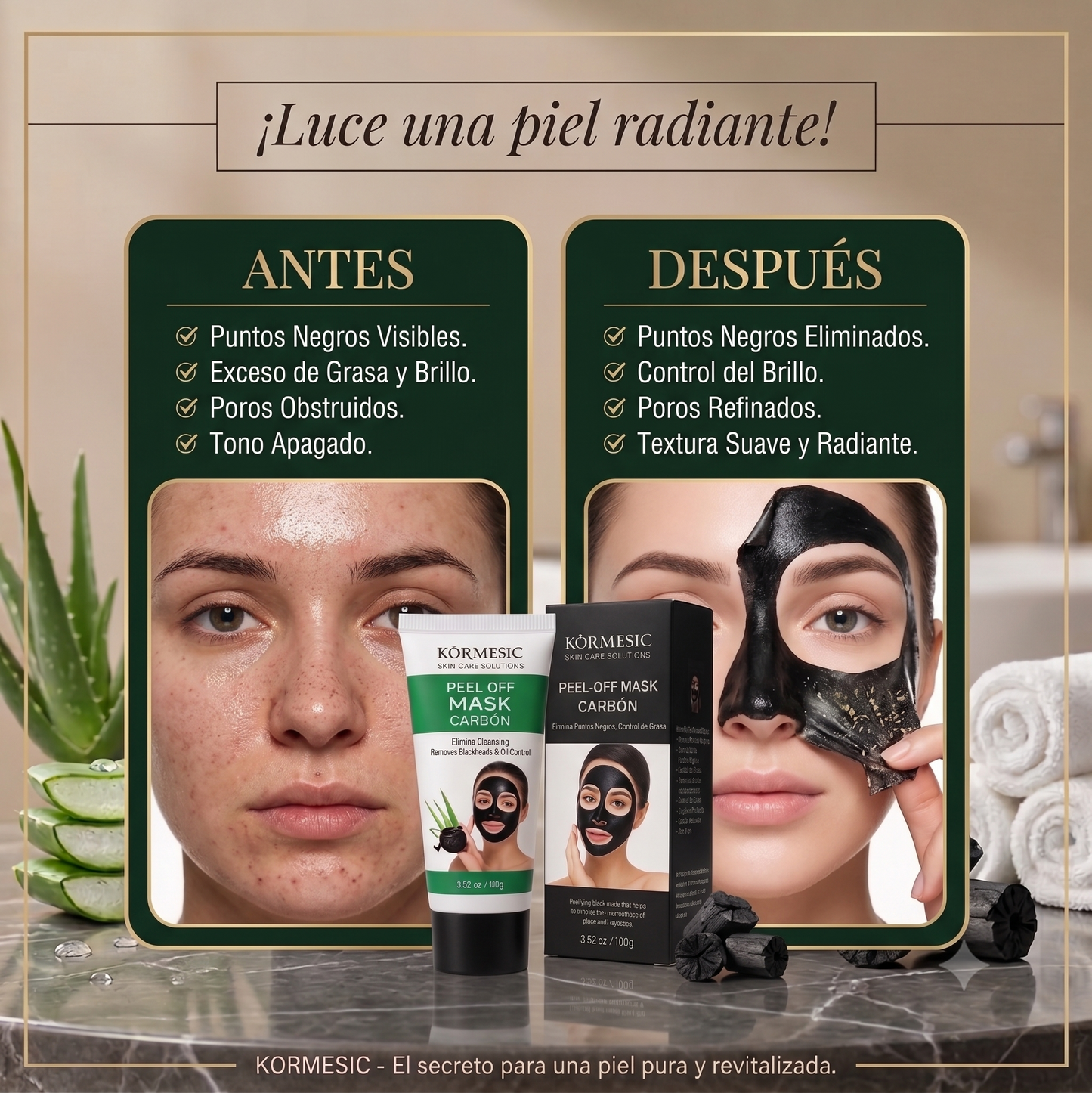 CarbonPure™ | Mascarilla Negra Purificante