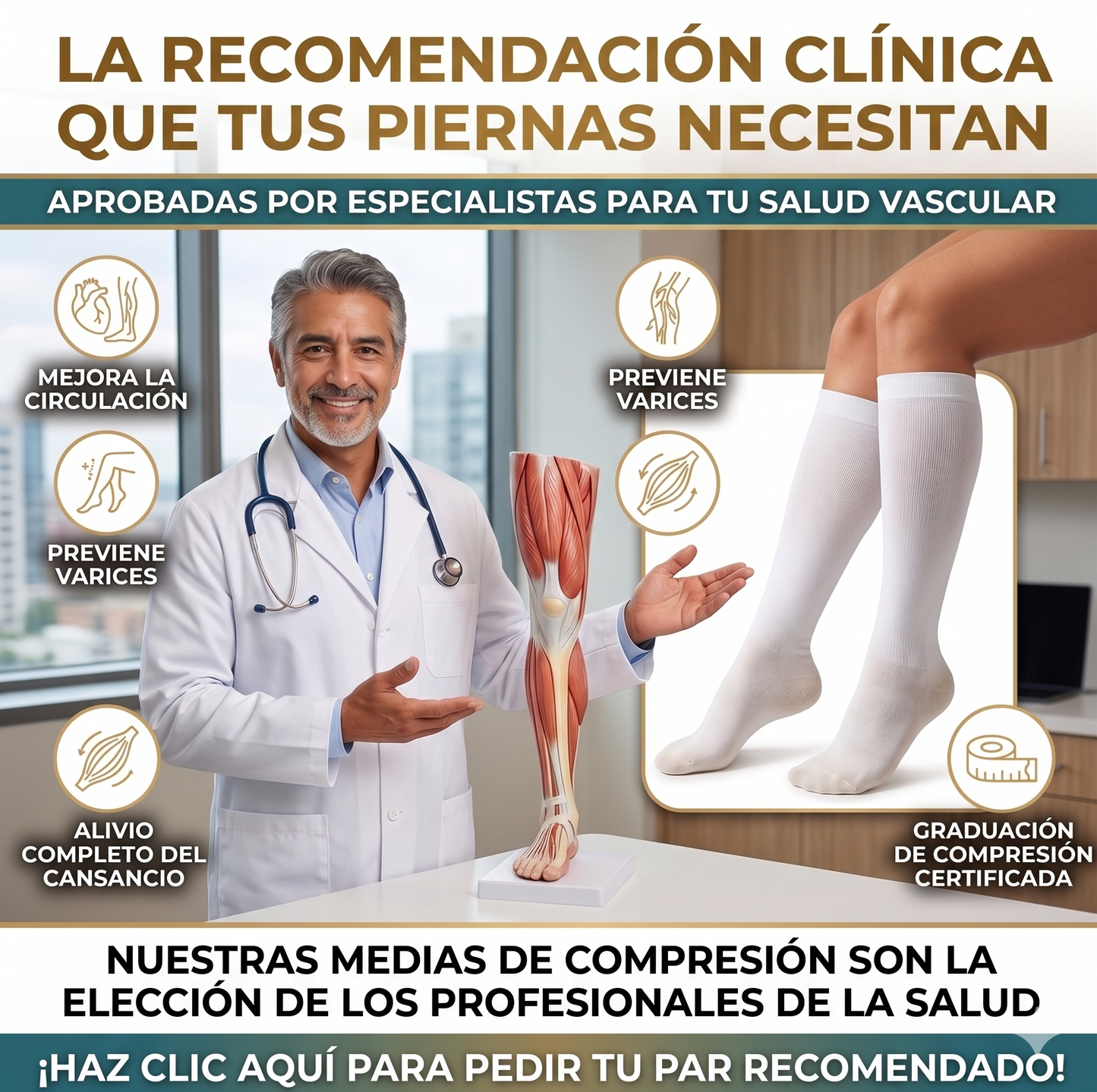 Medias De Compresión - Alivio Instantáneo De Pies Hinchados Y Adoloridos