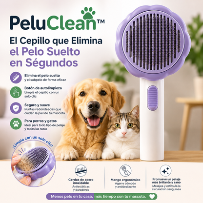 PeluClean™ El Cepillo que Elimina el Pelo Suelto en Segundos