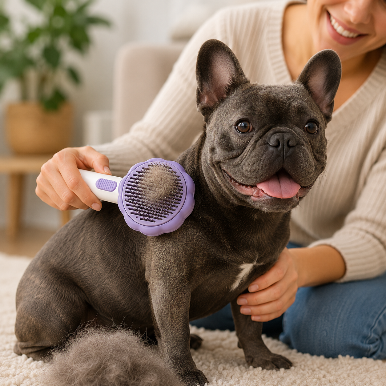 PeluClean™ El Cepillo que Elimina el Pelo Suelto en Segundos