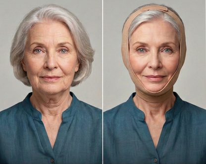 Mentonera:  Efecto lifting facial en casa
