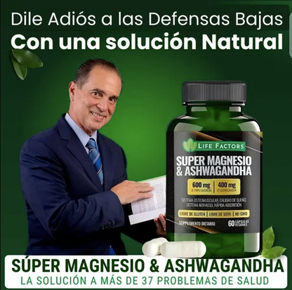 Super Magnesio y Ashwagandha