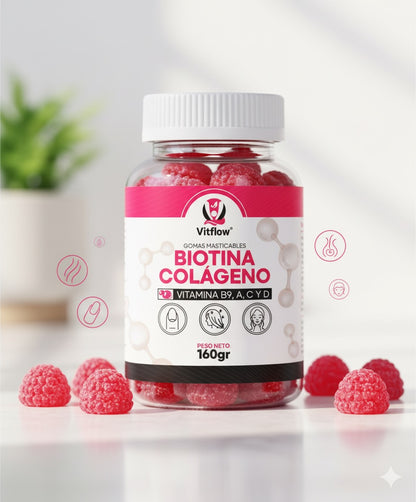 Gomitas de Colageno + Biotina: Cabello, piel y uñas radiantes