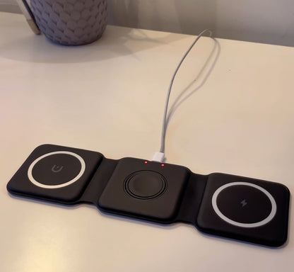 Cargador Inalámbrico Plegable 3 en 1