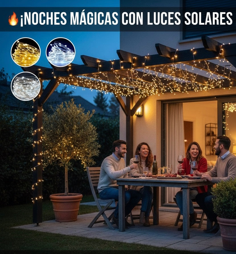 Luz Solar de Navidad LED de 10 Metros