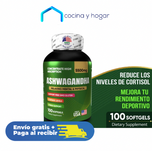 Ashwagandha X 100 Reduce el Estrés y la Ansiedad