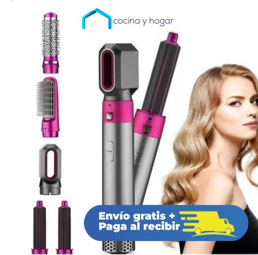 VoluMax Pro Cepillo 5 en 1 - SECADOR/RIZADOR/CEPILLO
