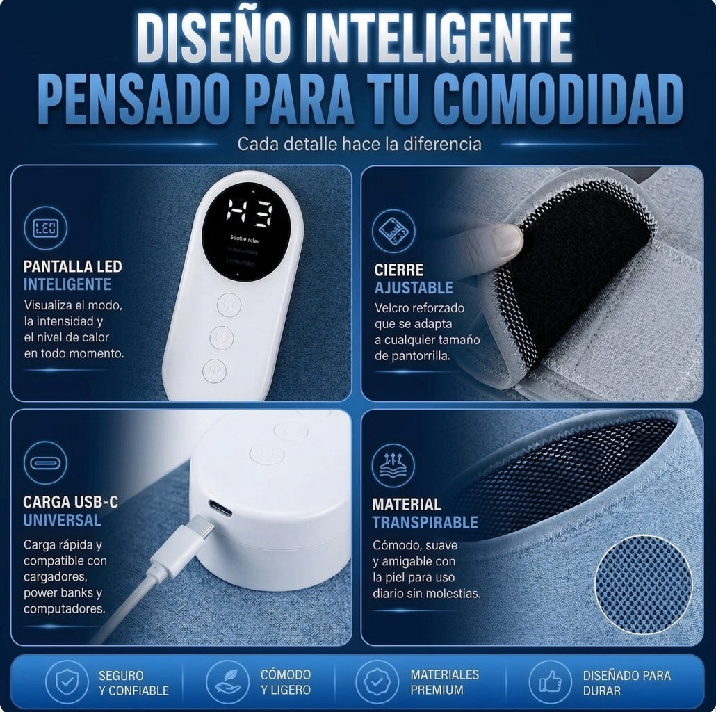 DescansaLeg™ – Masajeador Térmico
