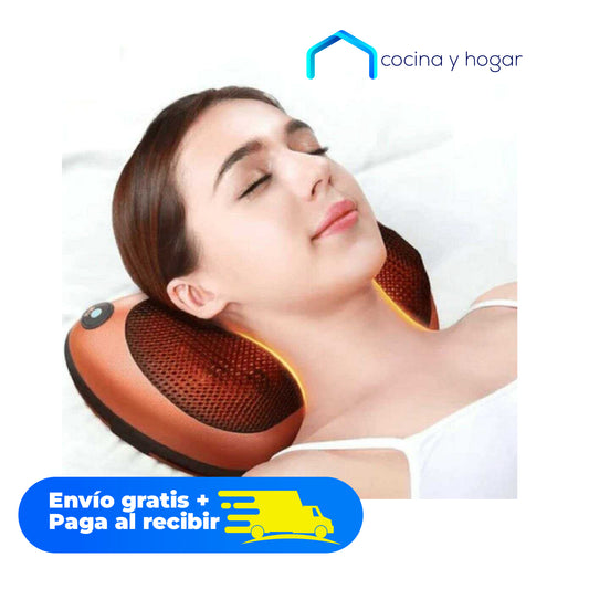 MassaPro: Almohada Masajeadora 4D para Hogar y Carro